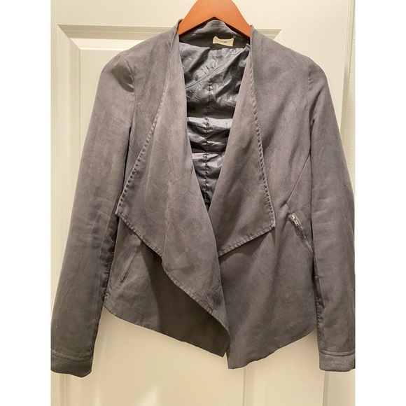 Tobi Gray Draped Waterfall Jacket - Size Small - Picture 2 of 5